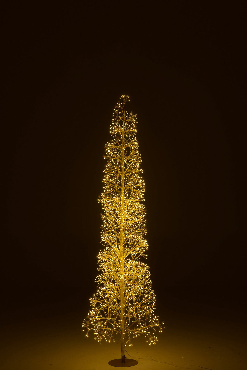 J-Line decoratie Boom - warm witte - ijzer - goud - L - LED