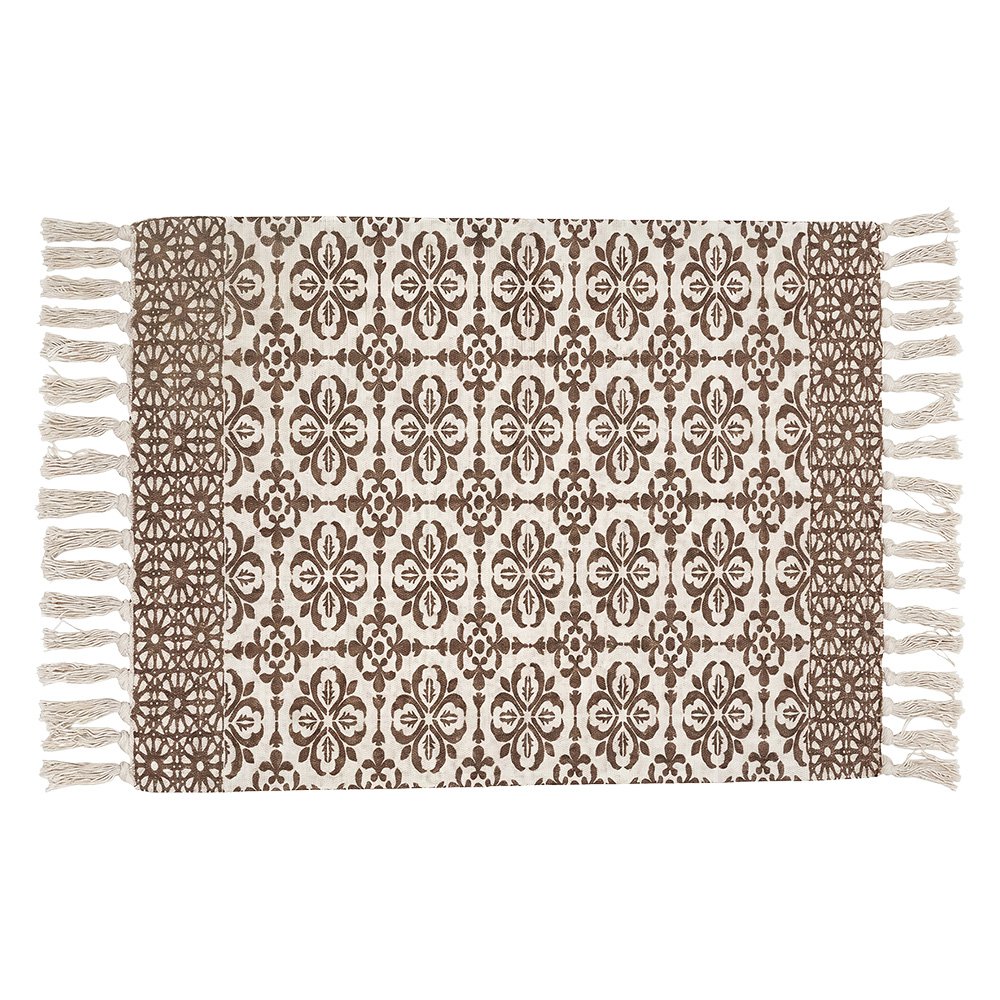 Vloerkleed Beige Katoen