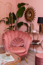 Fauteuil Roze Metaal