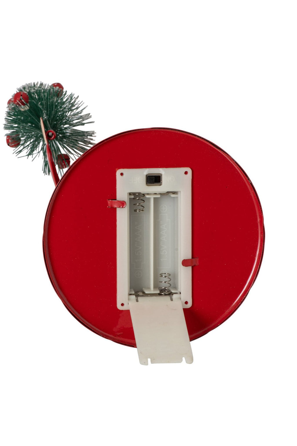 J-Line Ledkerstman - ijzer - wit/kerstrood - large