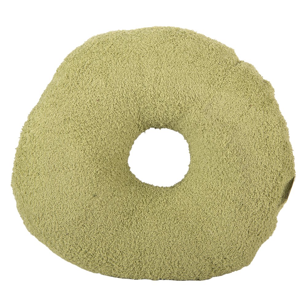 Sierkussen Ø 35x6 cm Groen Polyester