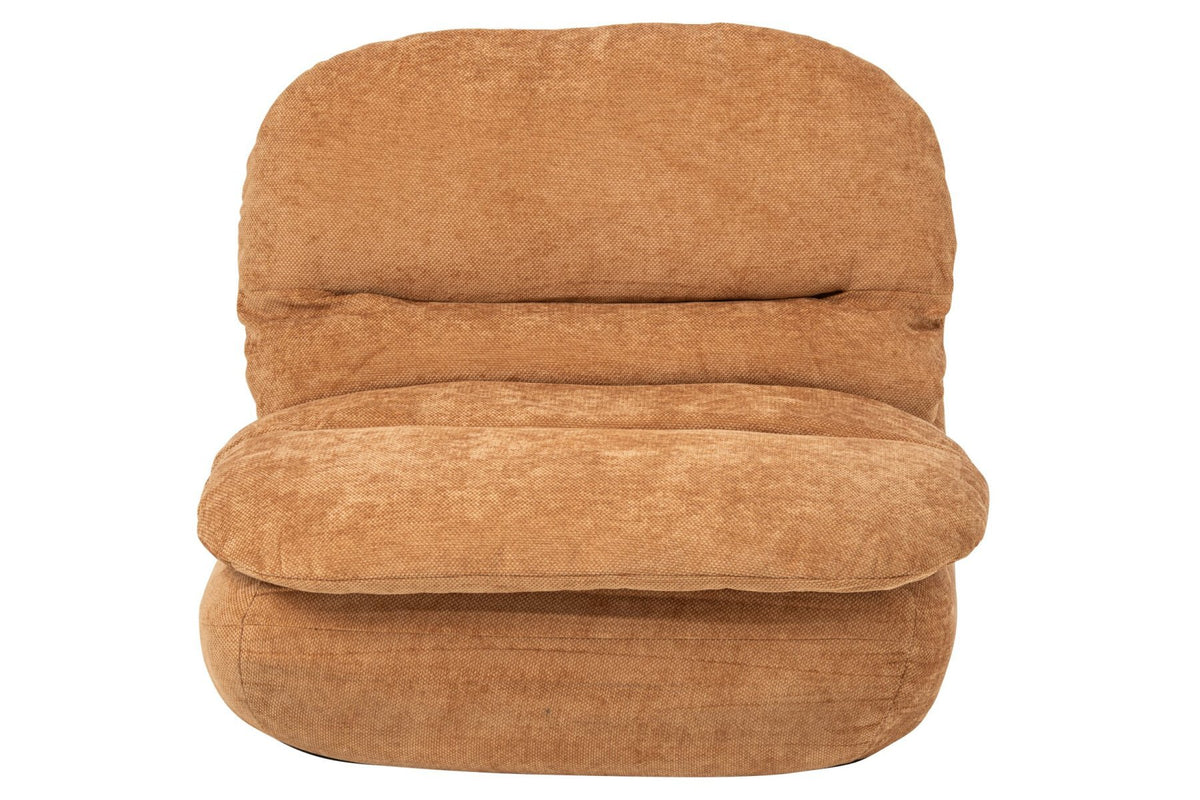 J-Line Gecomprimeerde chaise longue - schuim - oranje