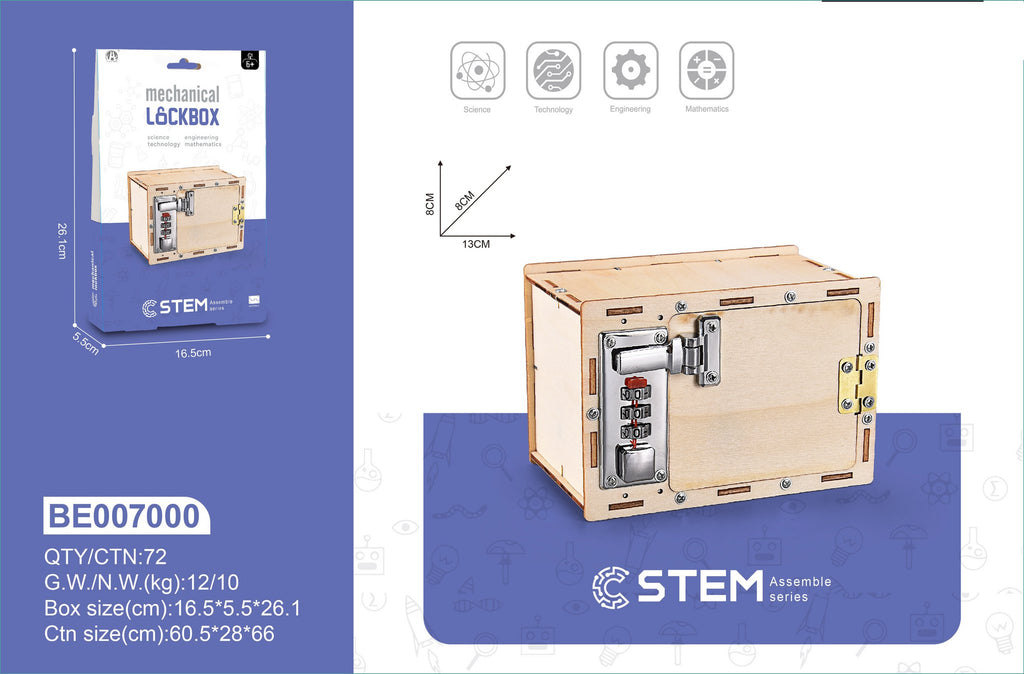 Bouwpakket Stem Kluis met Cijferslot- Science Kit