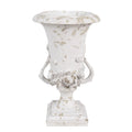 Bloempot Ø 19x28 cm Wit Beige Polyresin Decoratie Vaas