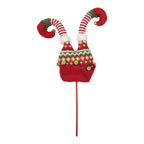 Kerstdecoratie Elfenbenen 14x5x48 cm Rood Hout