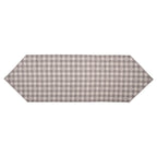 Tafelloper 50x160 cm Beige Grijs Katoen Hartjes