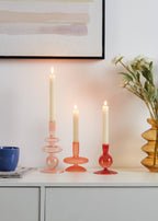 Candlestick Molume Roze 9x19,5 cm