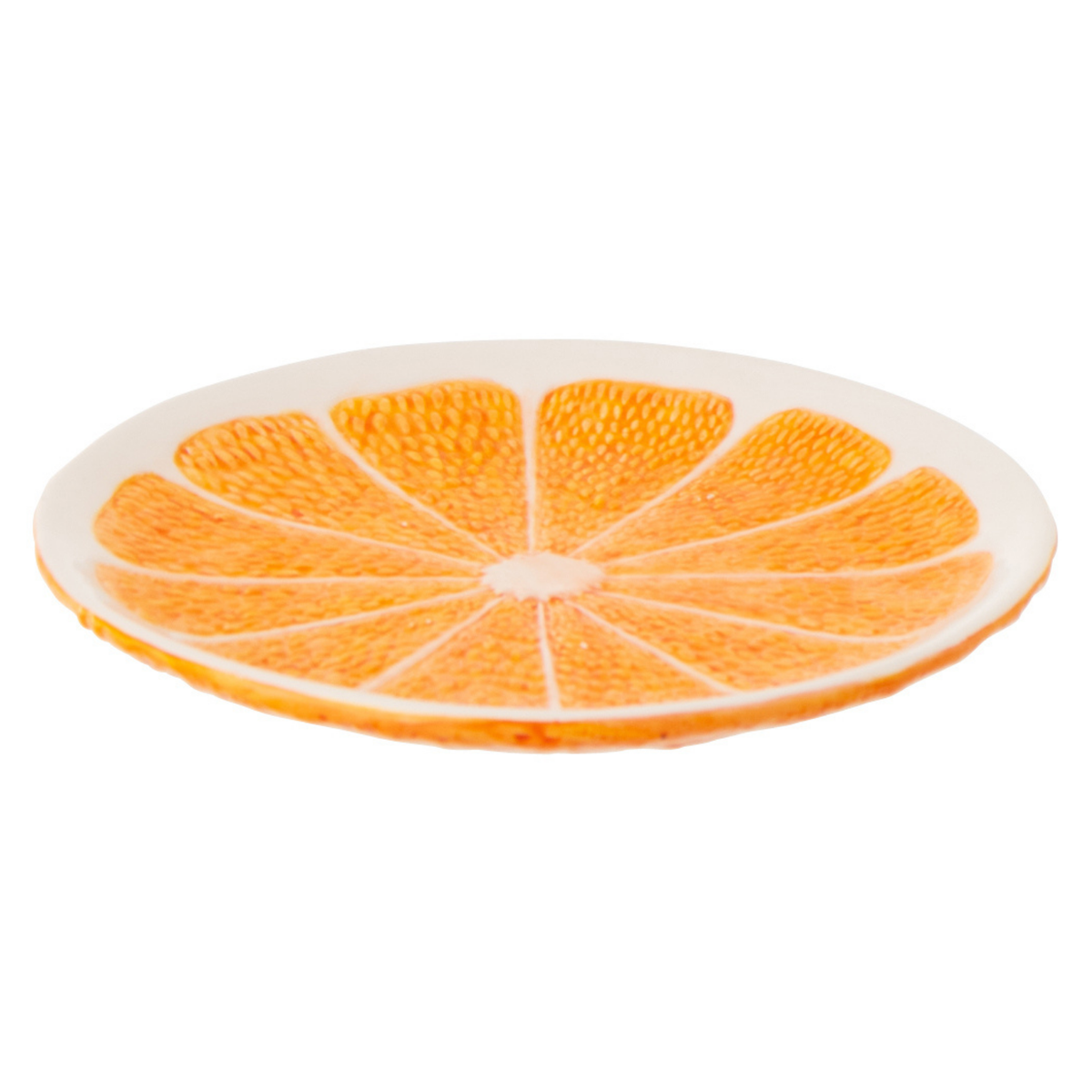 J-Line plateau Oranje Dolomiet - keramiek - oranje/wit