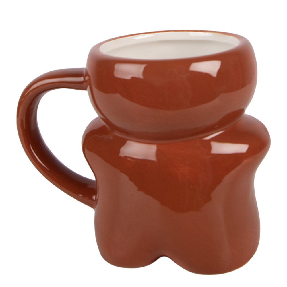 Mok Gingerbread man 250 ml Bruin Keramiek