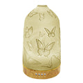 Aroma diffuser Ø 9x17 cm Wit Porselein Vlinders