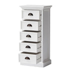 Ladenkast wit - 90hx40bx30 diep - 5 laden