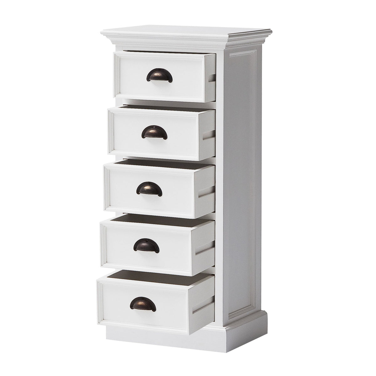 Ladenkast wit - 90hx40bx30 diep - 5 laden