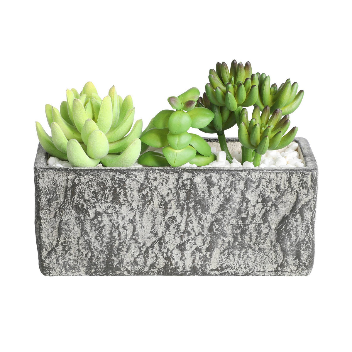 Kunstplant Chitose Groen 17x7x14cm