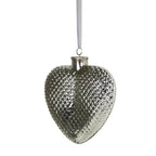 Decoratie hart zilver 17cm