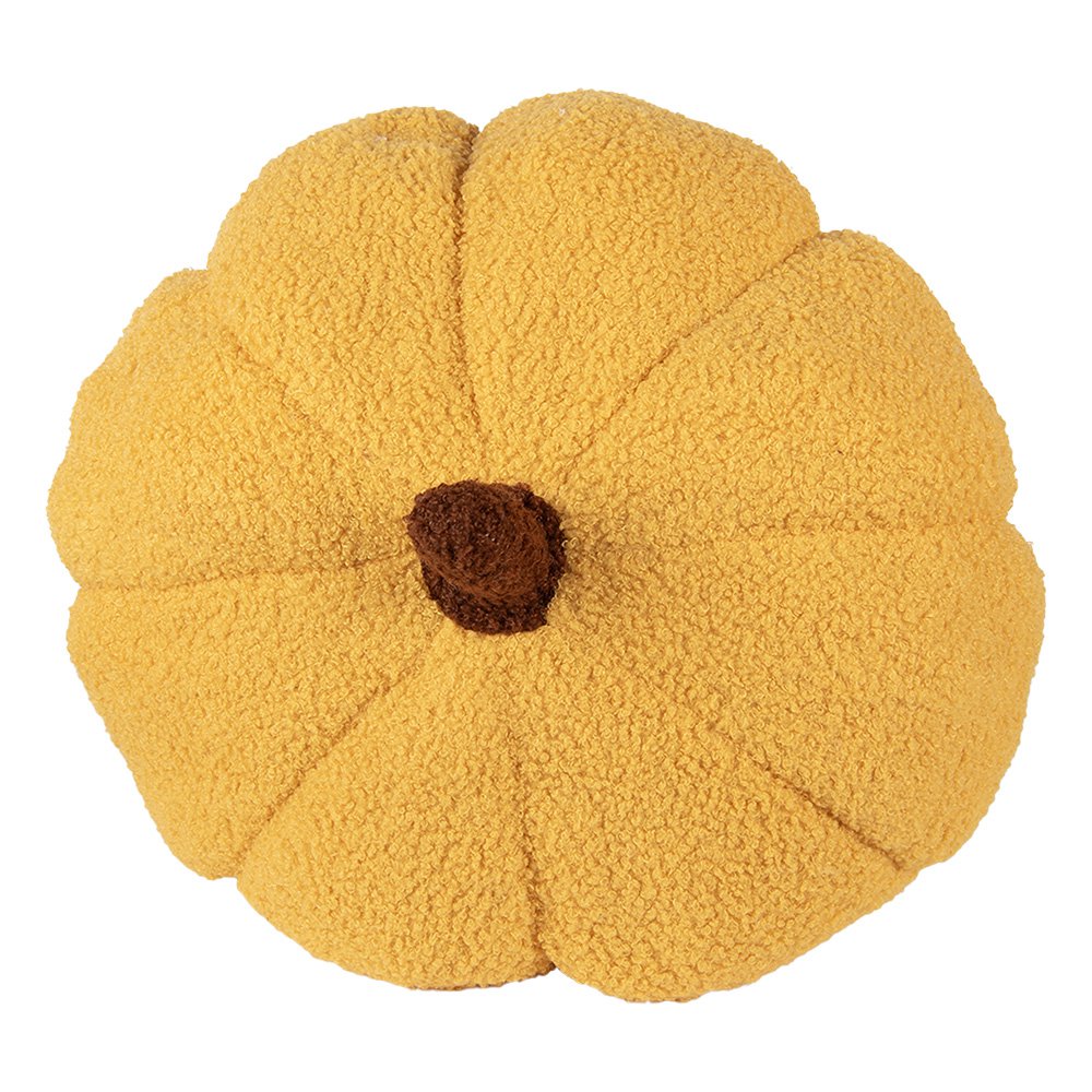 Decoratie Pompoen Ø 30x18 cm Geel Polyester
