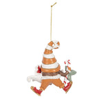 Kersthanger Kabouter 8x4x10 cm Oranje Kunststof