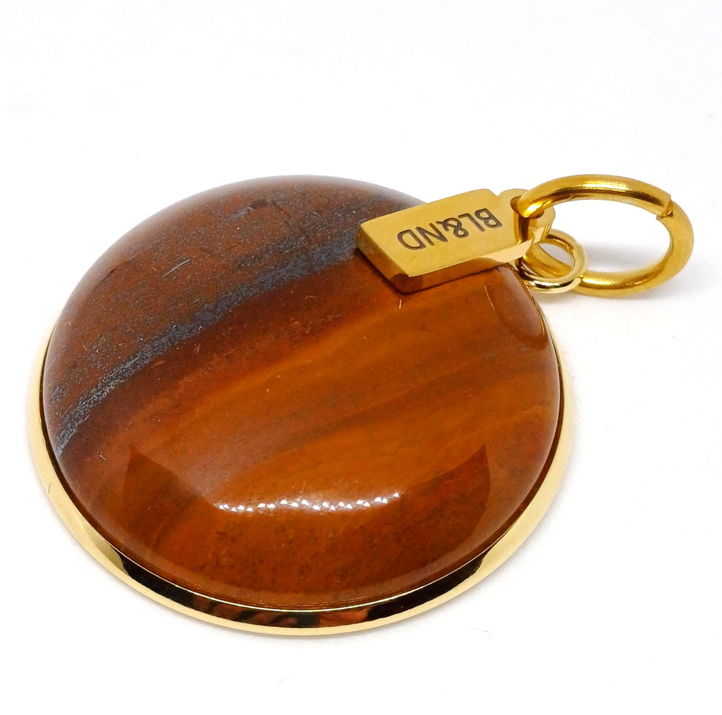 Ketting met 30mm edelsteen hanger