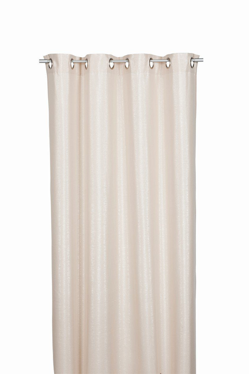 Sparkle gordijn beige 140x260cm (8 rings)