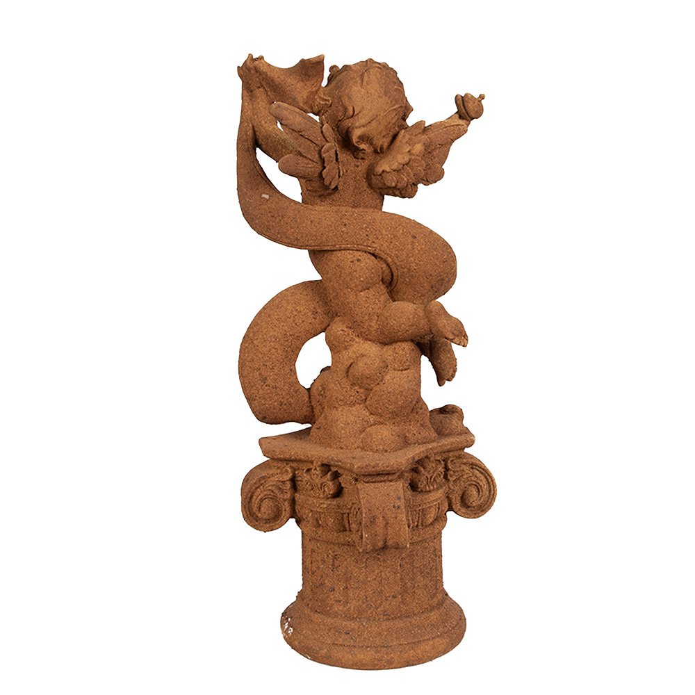 Decoratie Beeld Engel 30 cm Bruin Polyresin Religious sculpture