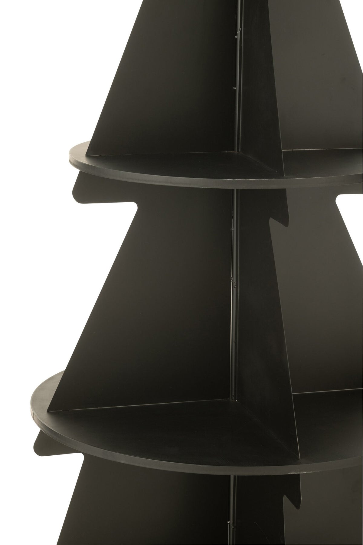 J-Line rek Kerstboom - metaal - zwart - L