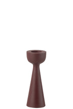 J-Line kaarshouder Cone - aluminium - kastanjebruin - large