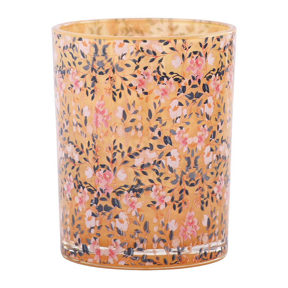 Waxinelichthouder Roze Glas