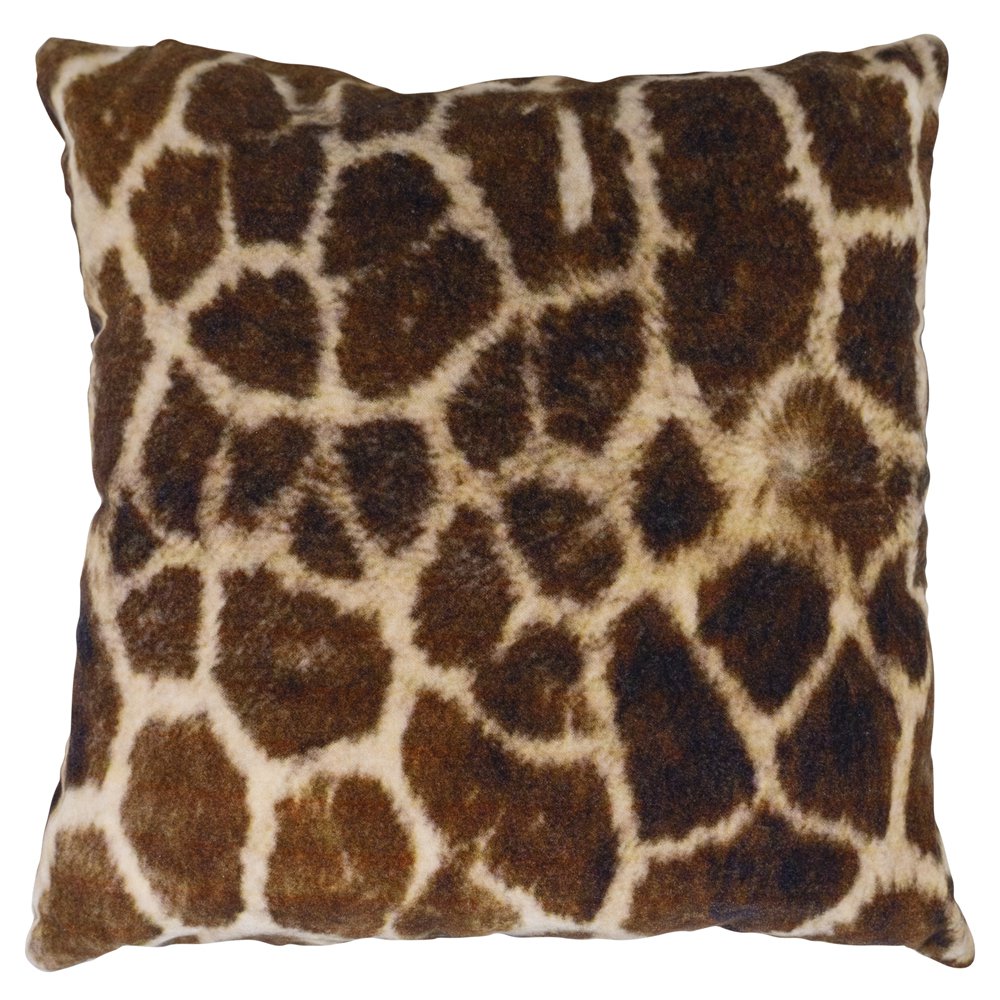 Kussen fluweel jungle giraffe print 45x45cm*