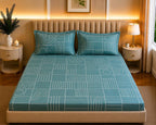 Laken | Polykatoenmix, elastisch getailleerd | Koning 198 cm x 182 cm 3-delige set