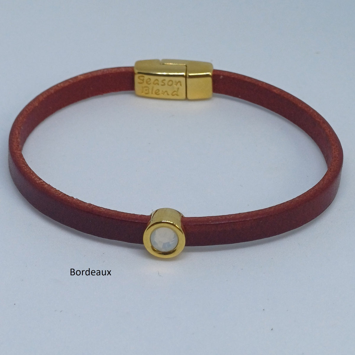 Shorty leren armband 24K verguld