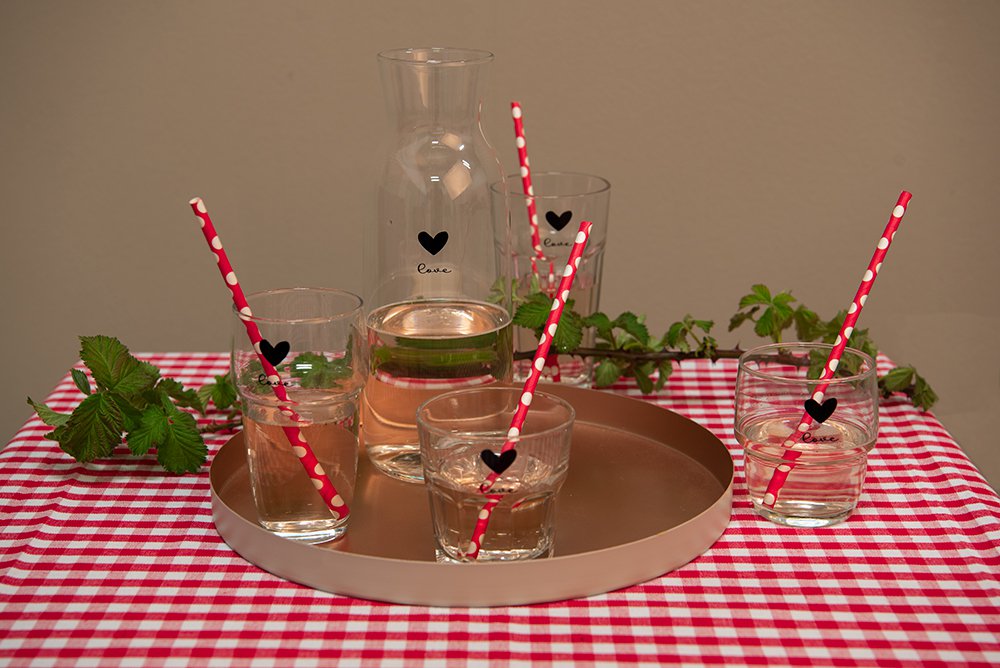 Karaf 1000 ml Glas Hart Waterkan