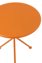 J-Line tafel Tripod Rond - metaal - oranje - S