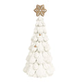Kerstdecoratie Kerstboom Ø 13x26 cm Wit Polyresin