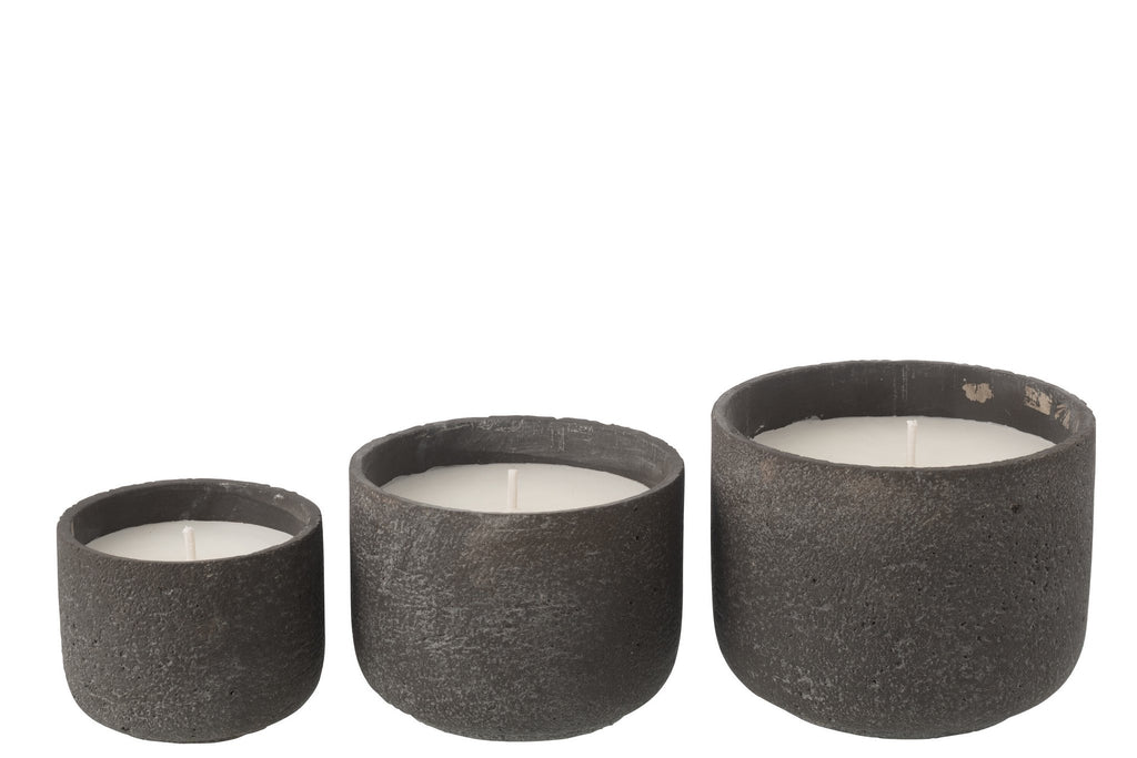 J-Line buitenkaars Rond - donkergrijs - L - 47U
