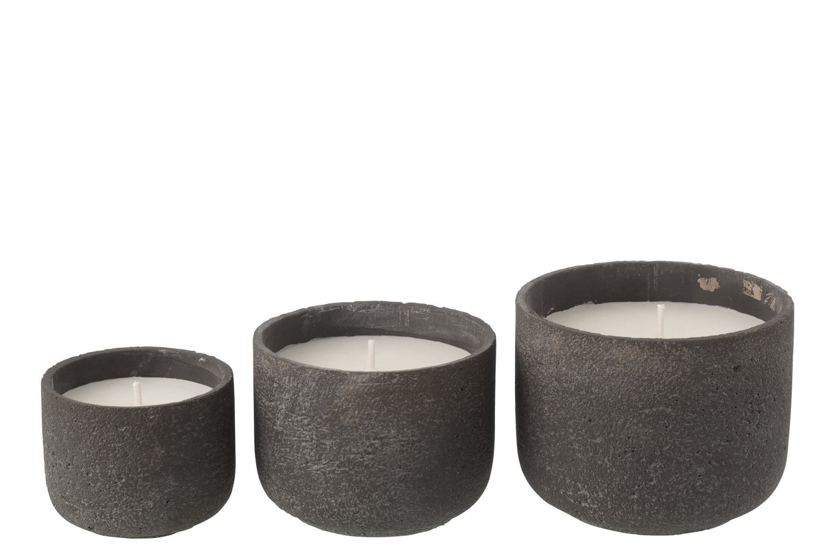 J-Line buitenkaars Rond - donkergrijs - L - 47U