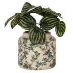Bloempot Ø 16x15 cm Beige Groen Keramiek