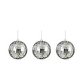 Spiegel bal zilver 3 stuks