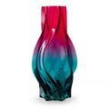 Vaas 'shelby' fuchsia petrol blauw h32 d16,5 cm