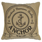 Gobelin kussen antraciet anchor 45x45cm*