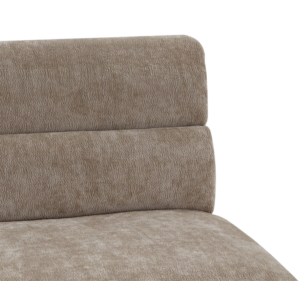 Fauteuil Micha in stof taupe**