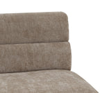 Fauteuil Micha in stof taupe**