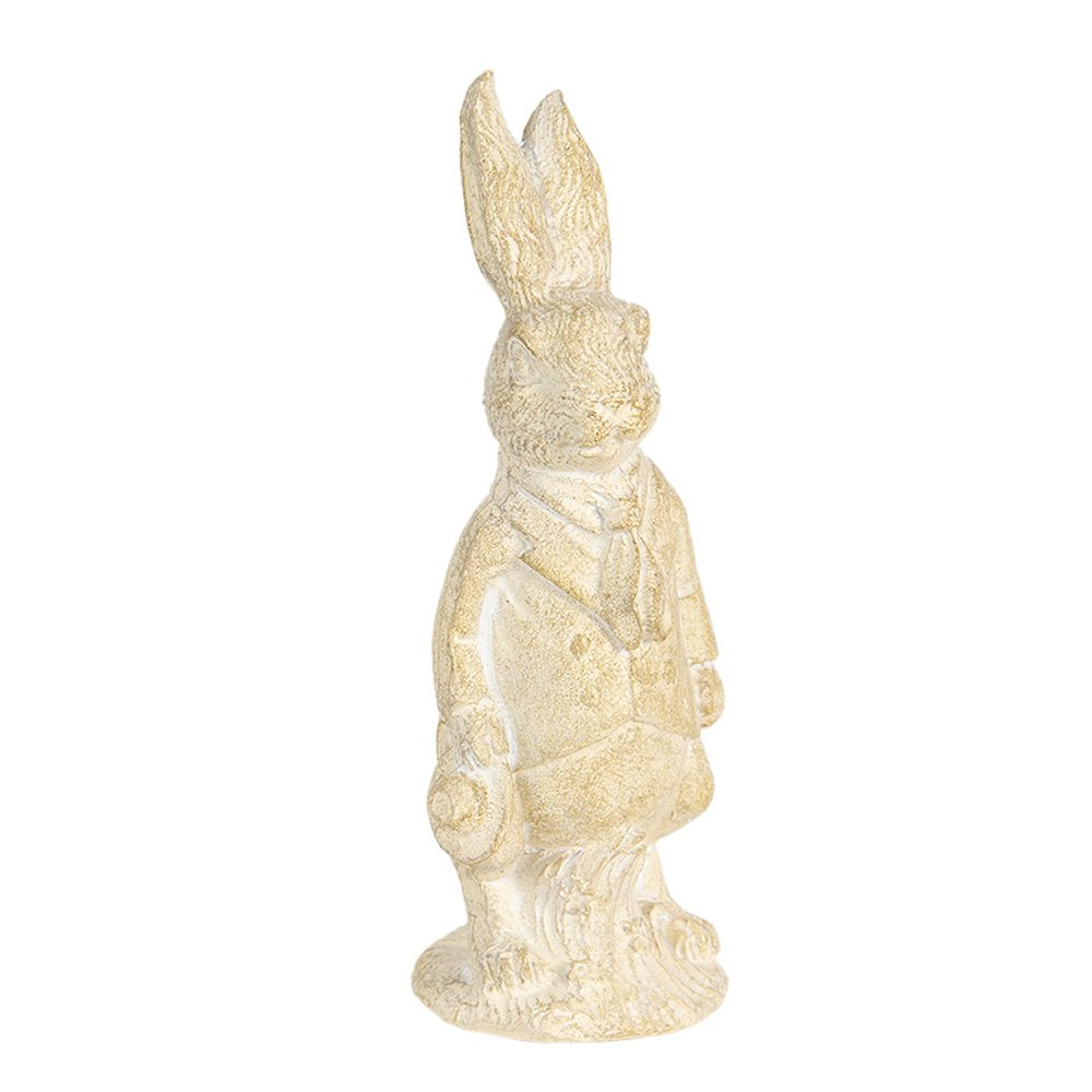 Beeld Konijn 11 cm Wit Kunststof