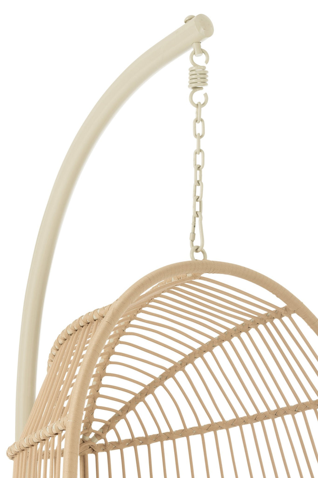 J-Line Hangstoel Egga Metaal/Koord Beige