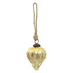 Kerstbal Ø 7 cm Goudkleeurig Glas Kerstdecoratie