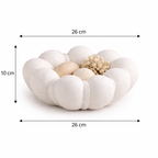 Moderne decoratieve aluminium schaal – witte poedercoating