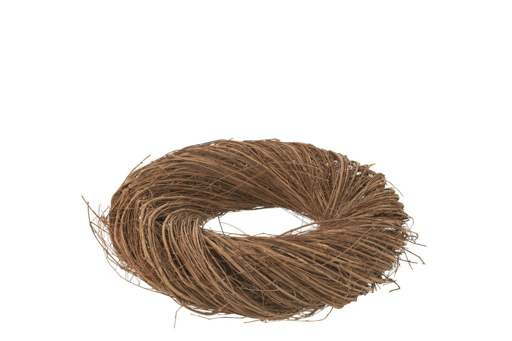 J-Line decoratiekrans hout naturel Ø 50 cm