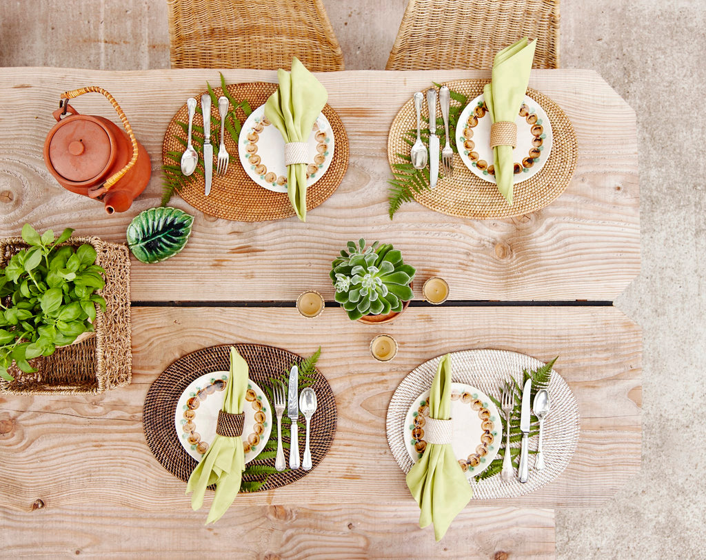 Placemat rattan - ovaal - 30x40 cm
