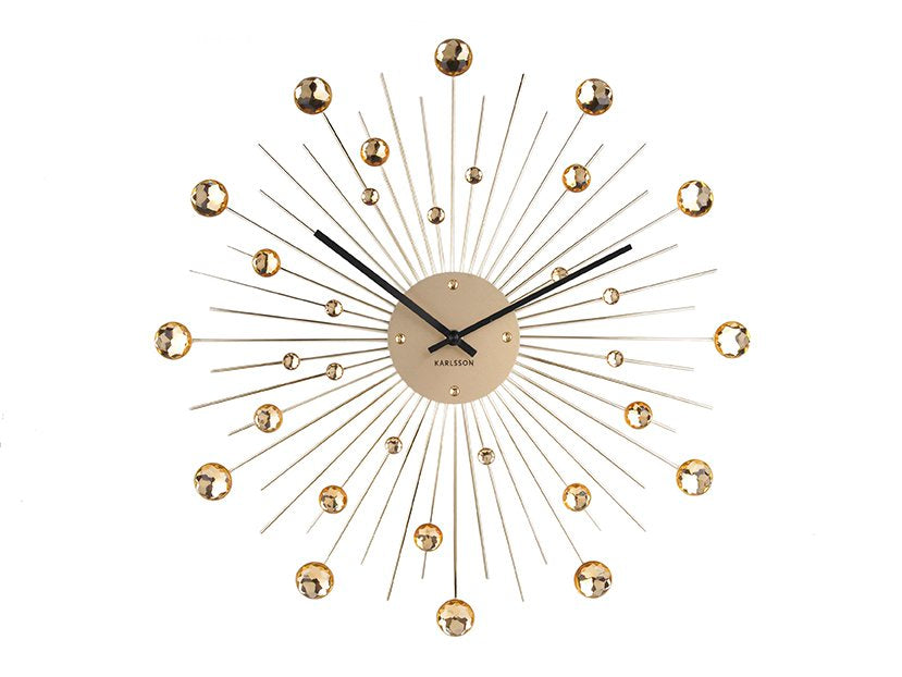Wandklok Sunburst Groot