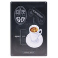 Espresso Retro Wandbord 30x20