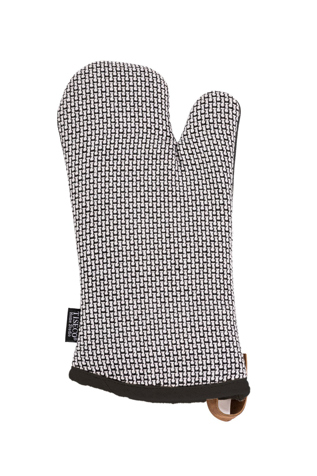 Ovenhandschoen Sherlock Bricks - set/2 - 17x33 cm, zwart/wit