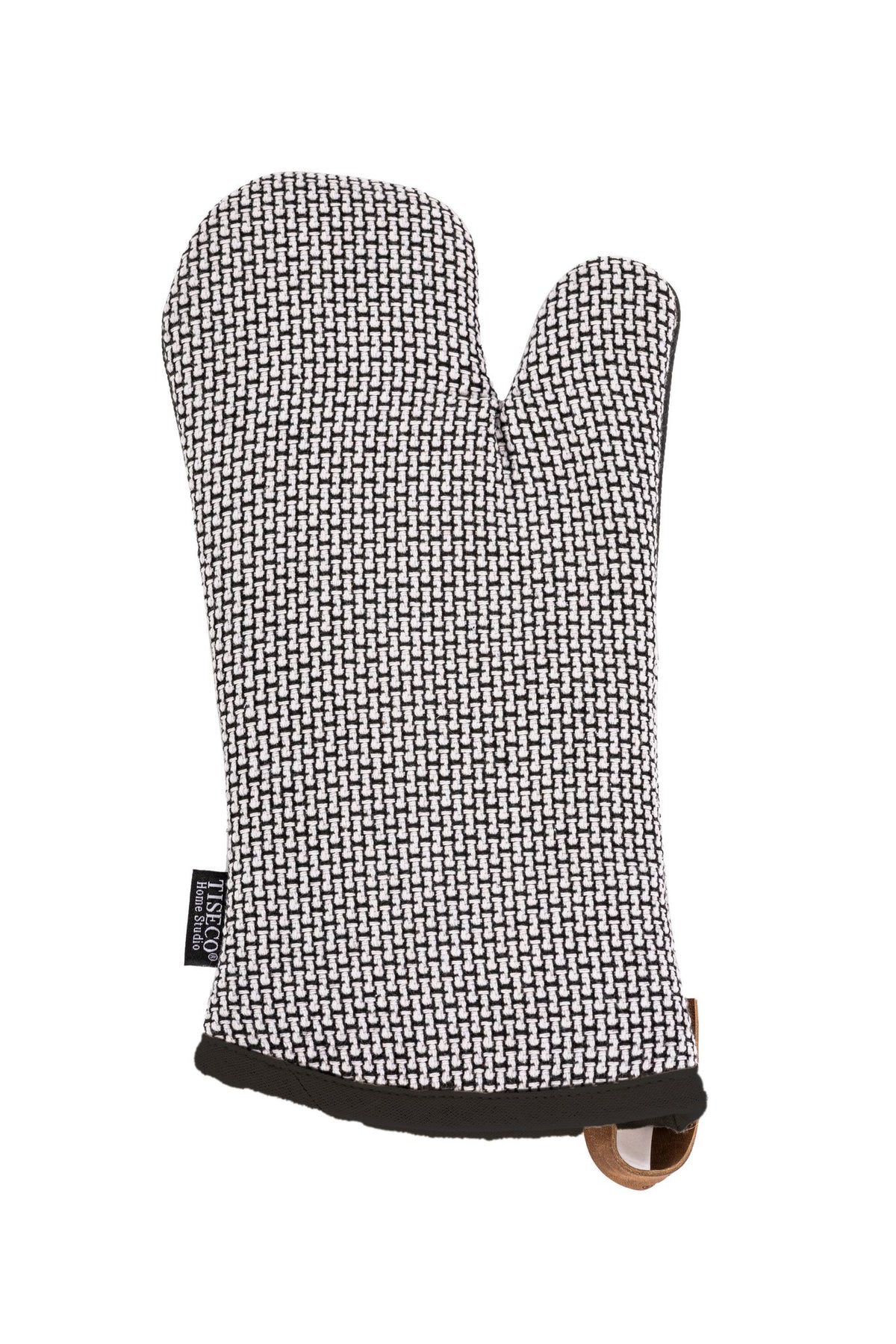 Ovenhandschoen Sherlock Bricks - set/2 - 17x33 cm, zwart/wit